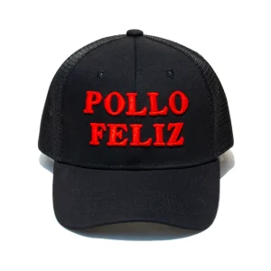 Gorra Negra de Pollo Feliz.