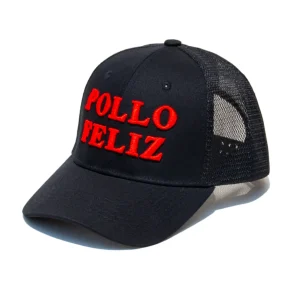 Gorra Negra de Pollo Feliz.
