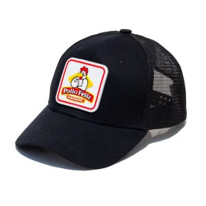 Gorra Negra con el Logo de Pollo Feliz.