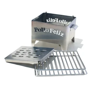 Parrilla de Acero Inoxidable de Pollo Feliz.