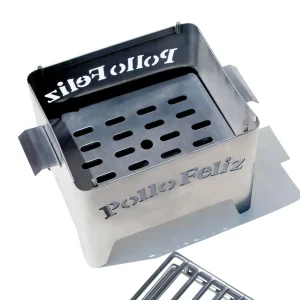 Parrilla de Acero Inoxidable de Pollo Feliz.